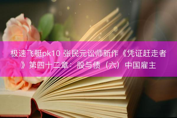 极速飞艇pk10 张民元讼师新作《凭证赶走者》第四十二章:股与债(六)中国雇主