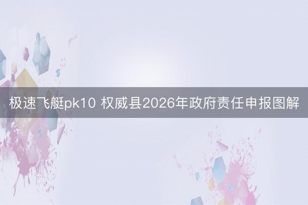 极速飞艇pk10 权威县2026年政府责任申报图解